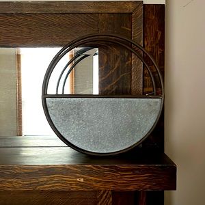 ARHAUS metal circle planter NWT